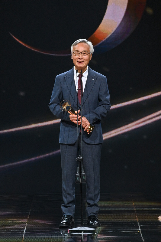 劉清池獲頒「特別貢獻獎」是頒獎橋段中的最高收視。   圖：台視／提供