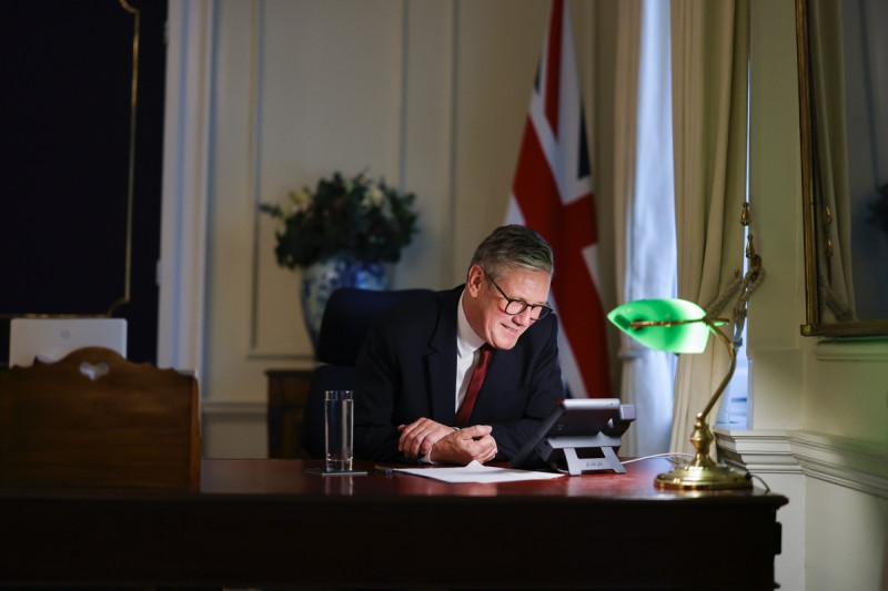 工黨黨揆、英國國會下議院議員斯塔默（Keir Starmer）出任英國首相。   圖：翻攝 UK Prime Minister X（前推特）