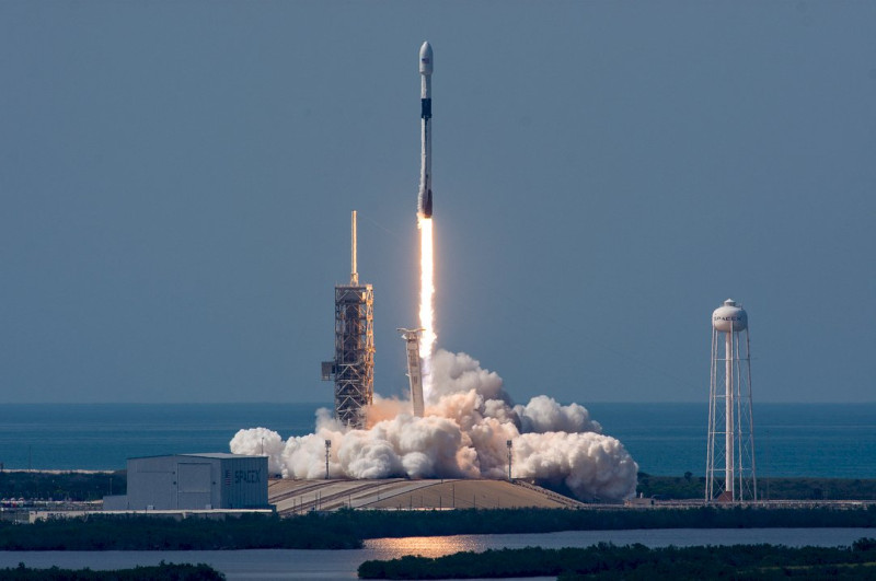 獵鷹9號(Falcon 9)Block 5型火箭。   (圖:SpaceX IG)