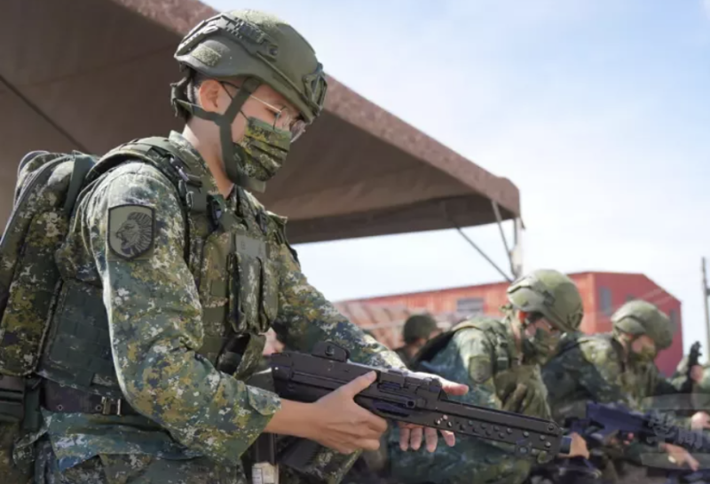 漢光演習明天登場，後備部隊已開始武器專長複訓。   圖片來源/軍聞社