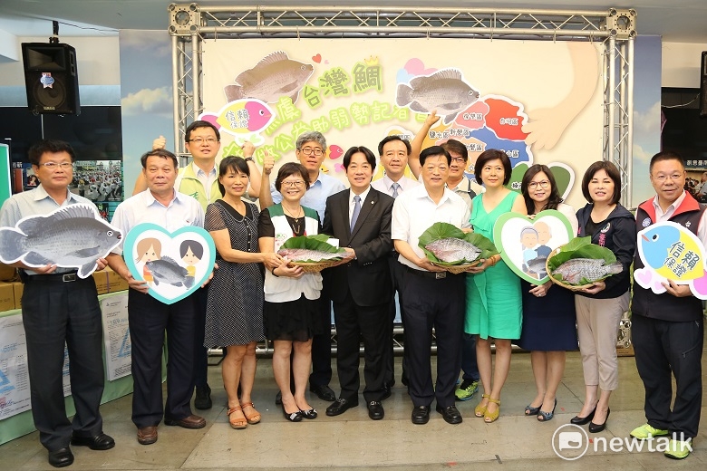 台南市政府舉辦「安全健康台灣鯛，做公益助弱勢」活動記者會，善用在地優質台灣鯛關懷弱勢族群。   圖：黃博郎/攝