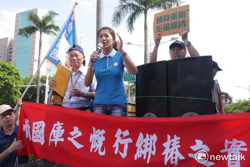 此外，包括國民黨立委費鴻泰、王惠美、許淑華等人，也到場為民眾加油打氣。   圖：趙婉淳／攝