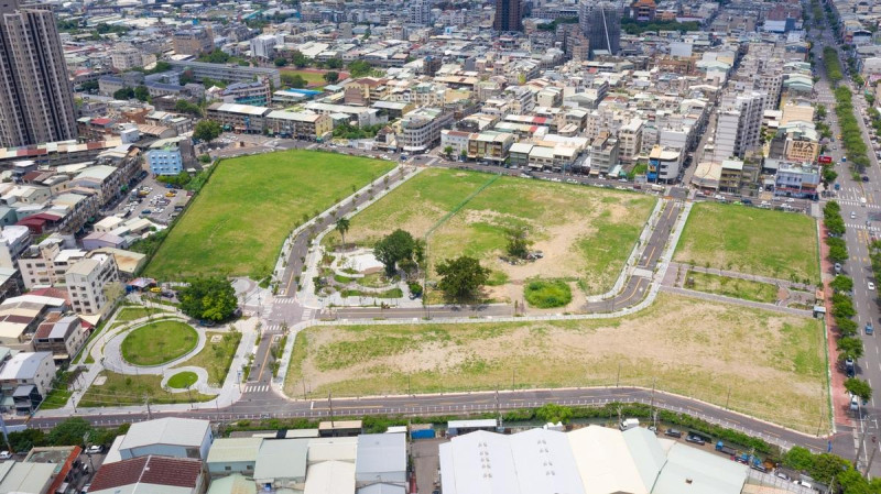 台中市第15期大里杙市地重劃區空拍圖。   圖：台中市政府/提供