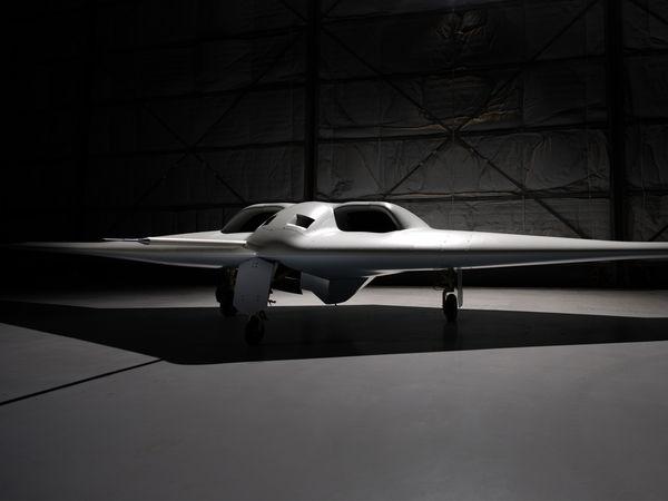 美國新一代油電混合動力的匿蹤無人機「XRQ-73」。   圖：翻攝Northrop Grumman官網