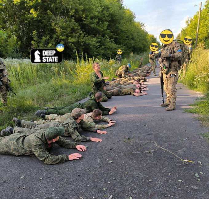 在烏克蘭進攻庫爾斯克州的過程中，不斷有俄軍士兵宣布投降。   圖：翻攝自 @HXR001 X 帳號