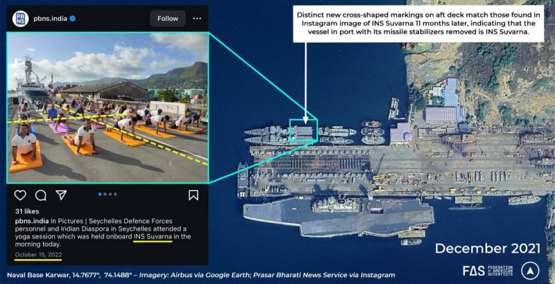  印度海軍一種可以攜帶核彈頭的「丹努什」彈道導彈已經退役。 圖：翻攝自 Jux X 帳號 