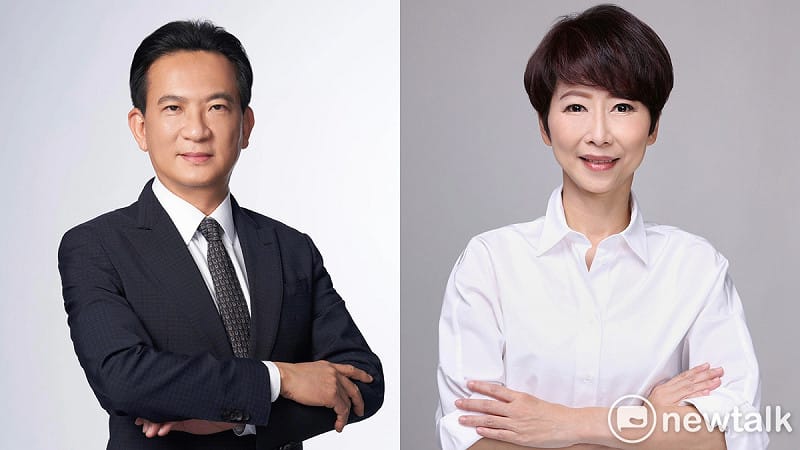 2026台南市長可能人選，包括民進黨立委林俊憲（左）、陳亭妃（右）。   圖：取自臉書（新頭殼合成照）