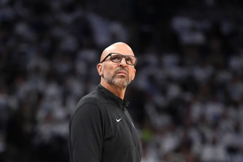 ▲達拉斯獨行俠總教練Jason Kidd，過去在總冠軍賽期間曾表示，他認為綠衫軍表現最好的是Jaylen Brown，而不是Jayson Tatum，一度受到外界討論，認為他是在採取「離間計」，不過稍早他則笑稱事實上並非如此。（圖／美聯社／達志影像）   