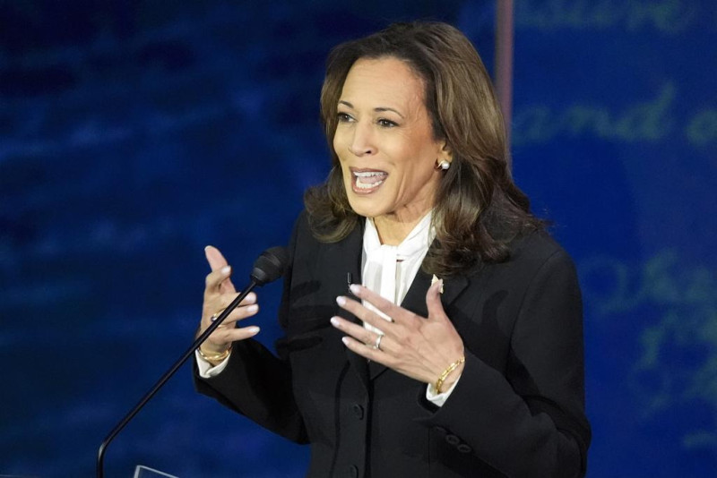 美國副總統、民主黨總統候選人賀錦麗（Kamala Harris）。   圖：達志影像／美聯社（資料照）