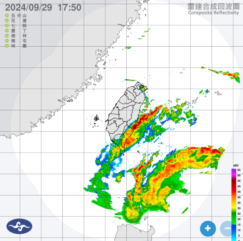 目前蘭嶼沿海已出現3米浪高，需請民眾做好防颱準備。   圖：翻攝自中央氣象署官網