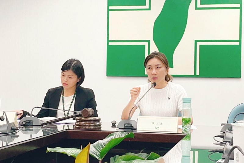 學者陳玉潔以「台灣與國際社會如何團結對抗中國法律戰 : 聯合國大會2758號決議的國際脈絡」為題講座。   圖：民進黨提供