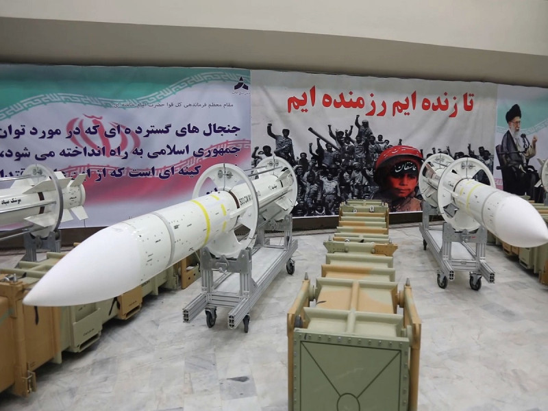 伊朗國營媒體報導，伊朗22日宣布啟用新飛彈生產線。   圖: 達志影像 /美聯社