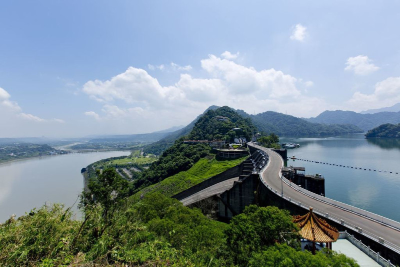 石門水庫台灣北部的重要水庫之一。   圖：桃園觀光導覽網提供
