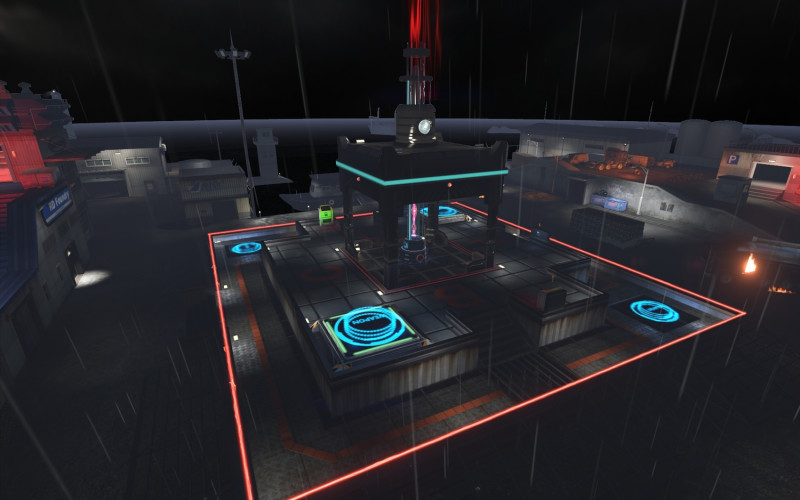 「暗夜禁區」中，玩家隊伍必須在漆黑的戰場上用生命守護發電裝置。   圖：Garena/提供