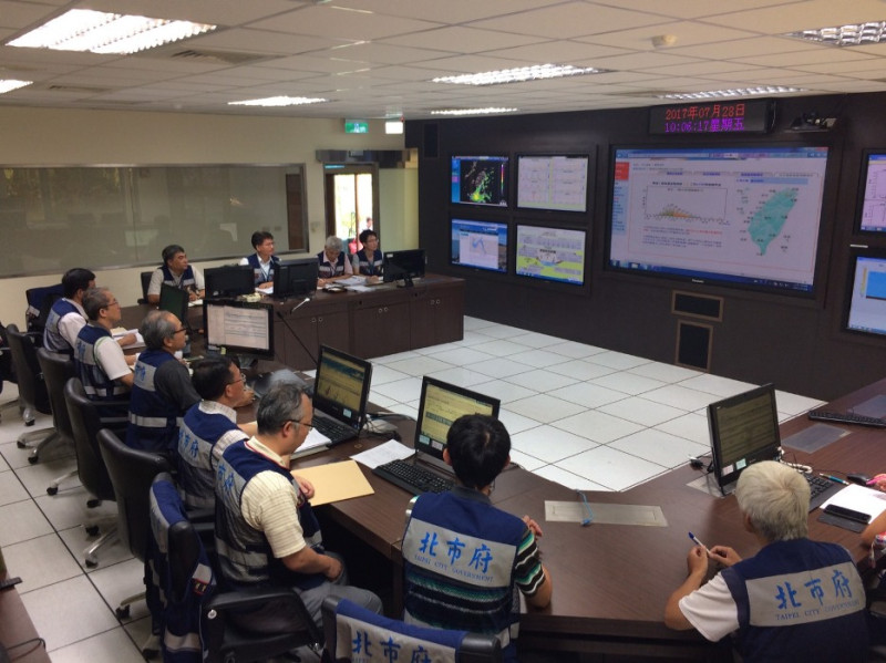 翡翠水庫管理局今（28）日上午召開颱風前整備會議。   圖：翡管局/提供