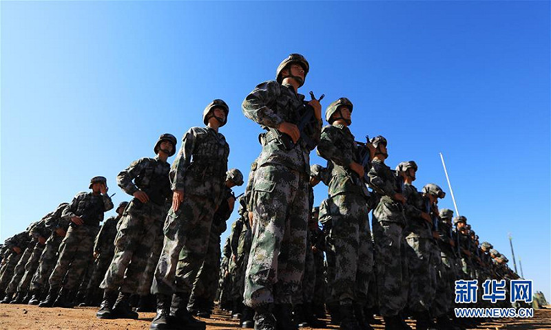 慶祝中國人民解放軍建軍90周年閱兵，中國國家主席習近平檢閱部隊並發表重要講話   翻攝自新華網