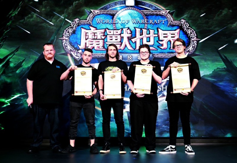 恭喜紐西蘭Team Rock奪下《魔獸世界》競技場世界盃聯賽亞太區決賽冠軍，將代表亞太區進晉級至BlizzCon全球總決賽。   圖：暴雪娛樂/提供