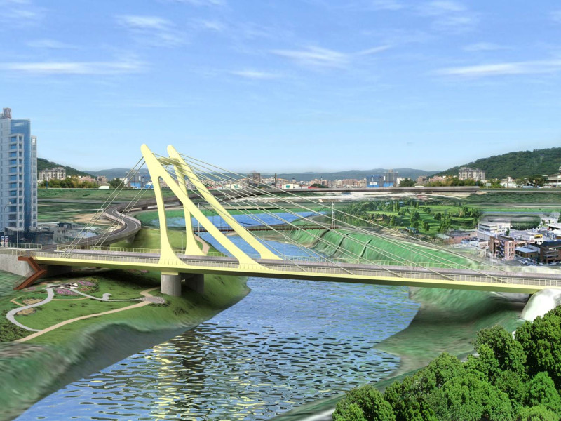 基隆市政府辦理「七賢橋改建工程」獲得勞動部公共工程金安獎佳作肯定。   圖 : 基隆市政府/提供