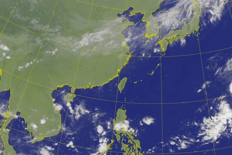 東北季風增強，水氣偏多，桃園以北及宜蘭降雨機率逐漸提高。   圖：氣象署提供