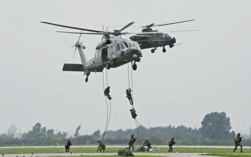 台灣國軍依託深山基地作為軍事防禦。   圖：翻攝自又看風雲起