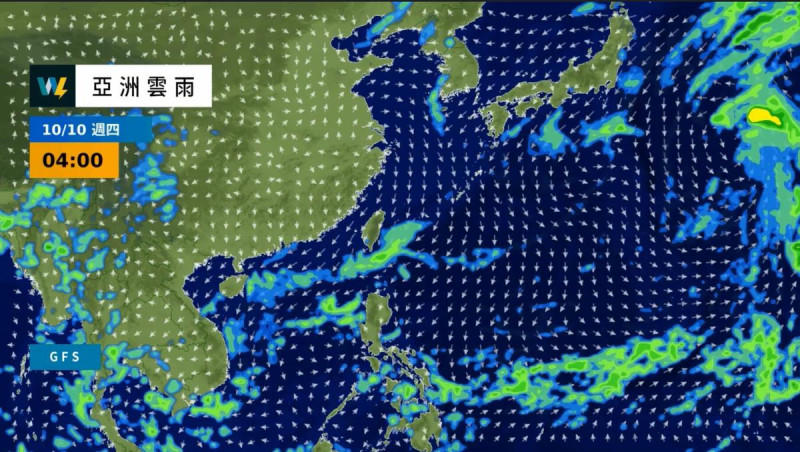 氣象粉專「天氣風險」發文指出，國慶當天大部分地區為多雲或有陽光的穩定天氣，很適合出遊。   圖：翻攝自「天氣風險」粉絲專頁