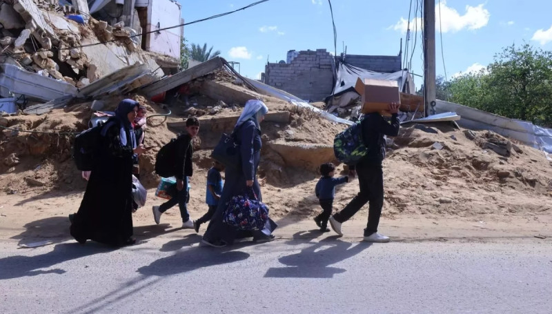 以色列軍方向加薩走廊北部城市加薩市（Gaza City）北郊兩個社區發布新撤離命令，指當地是「危險戰鬥區」。   圖/取自unicef.org