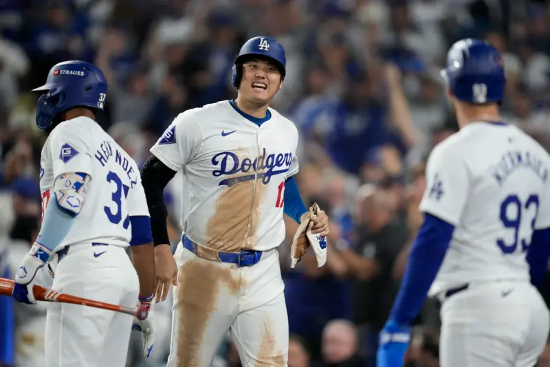 ▲美國職棒大聯盟（MLB）季後賽，大谷翔平目標率領道奇重返台灣大賽。（圖／美聯社／達志影像）   