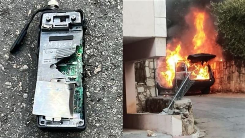 黎巴嫩9月17日發生多起呼叫器爆炸一天後，對講機也發生多點同時爆炸。   圖：翻攝Ｘ@manniefabian