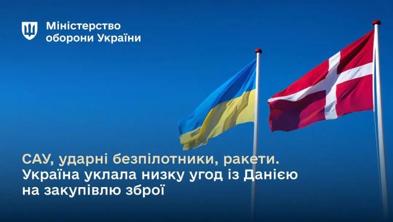 烏克蘭最近與丹麥簽署協議，購買價值 5 億 3,500 萬歐元的武器。   圖：翻攝自 NOELREPORTS X 帳號