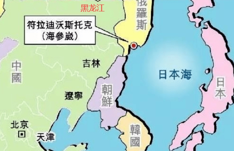 符拉迪沃斯托克(海參崴)地理位置圖。   圖 : 翻攝自北風窗