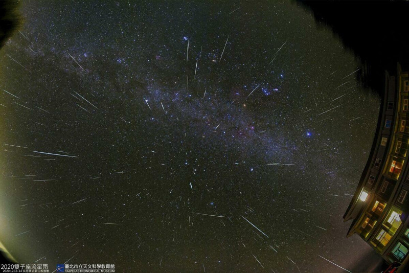 冬天亮星特別多，今年十二月尤其精彩，先後有十年來仰角最高、最適合觀察的木星衝，還有少見的木星衛星「雙影凌」，以及歲末最後一場雙子座大型流星雨。   圖：台北市天文館／提供