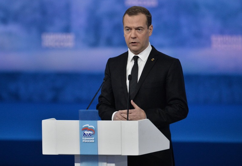 美國對俄國祭出新制裁，俄羅斯總理麥維德夫砲轟等同發動「經濟戰爭」。   圖：翻攝Dmitry Medvedev推特