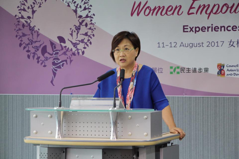 民進黨副秘書長徐佳青呼籲更多朋友共襄盛舉，期待未來能有更多女性參與公共事務，以打造更好的台灣社會。   圖：民進黨/提供