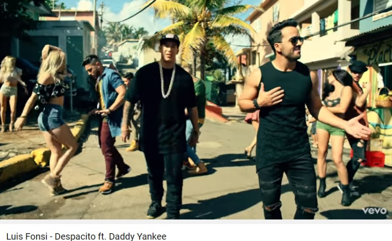 由波多黎各歌手路易斯馮西（Luis Fonsi）演唱的《Despacito》以超過30億的驚人點擊次數封王   翻攝自youtube