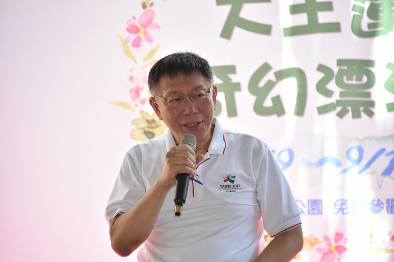基隆市長林右昌今（9）日動怒批評台北市長柯文哲，柯文哲上午回應，「他也是怕打到最後基隆輕軌不見了，當然會緊張」。   圖 : 台北市政府/提供