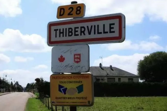 法國諾曼第地區小鎮蒂貝維爾（Thiberville），近日因一筆突如其來的鉅額捐款成為焦點。   圖:擷自X帳號@patronlar