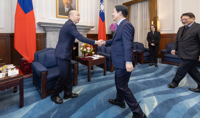 立法院長韓國瑜將率團赴美國，出席美國總統當選人川普就職典禮。   圖：總統府／提供