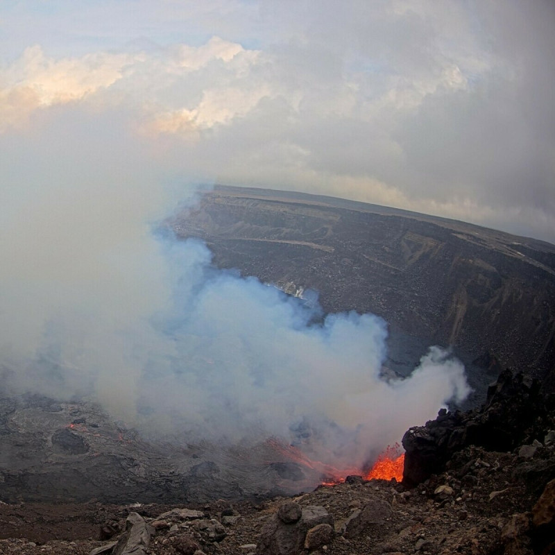 位於夏威夷的基拉韋厄火山於週三（1月22日）再次恢復噴發，這是自2024年12月23日以來的第五次火山噴發。   圖:翻攝自IG帳號usgsvolcanoes