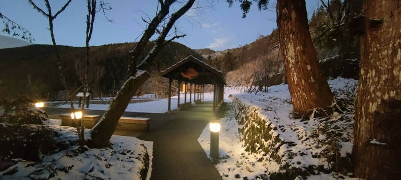 太平山超美雪景。   圖：翻攝自太平山國家森林遊樂區臉書