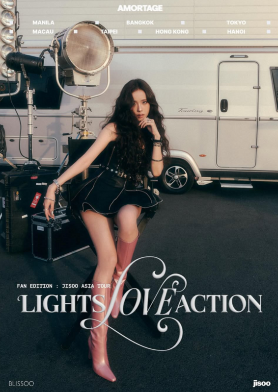 Jisoo宣布，將舉辦亞洲粉絲見面演唱會「FAN EDITION : JISOO ASIA TOUR "LIGHTS, LOVE, ACTION!" 」，途中經過馬尼拉、曼谷、東京、澳門、桃園、香港、河內。   圖：翻攝自Jisoo IG