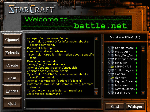 舊版的Battle.net是許多玩家第一次，認識可以與遠方朋友一起遊戲的契機。   圖：翻攝自wiki