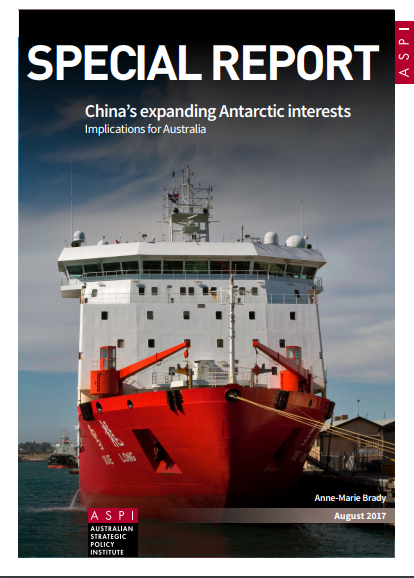 澳大利亞戰略政策研究所17日公布報告指出，中國對南極活動的預算不斷增加，積極在南極洲建立基地。   圖：翻攝澳大利亞戰略政策研究所官網