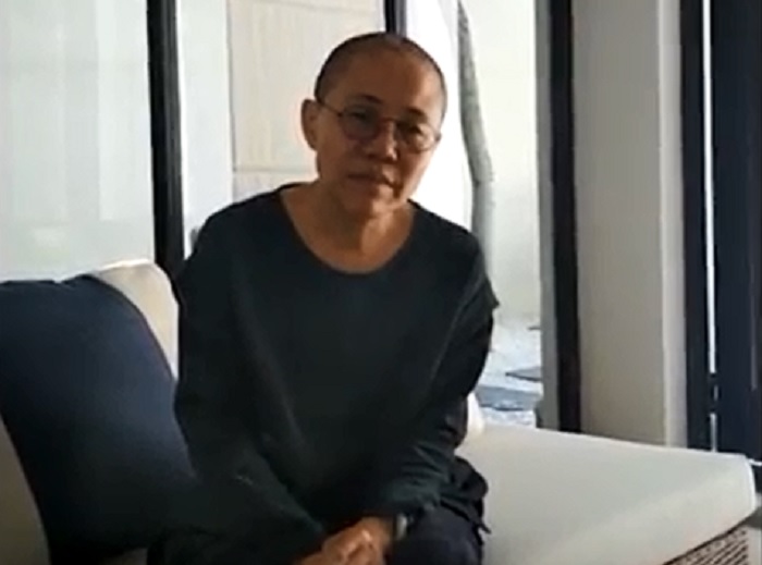 八月中旬網路流傳一段諾貝爾和平獎得主劉曉波遺孀劉霞說明現況影片。   圖：翻攝自Youtube