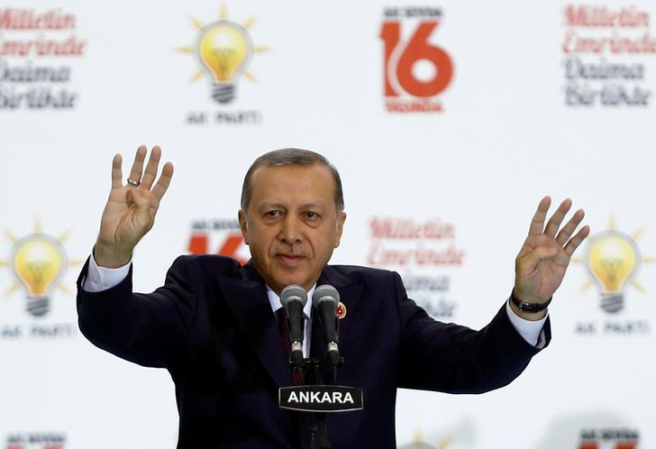 土耳其總統艾爾段(Tayyip Erdogan)，粗暴地直接介入德國大選。   圖:達志影像/路透社