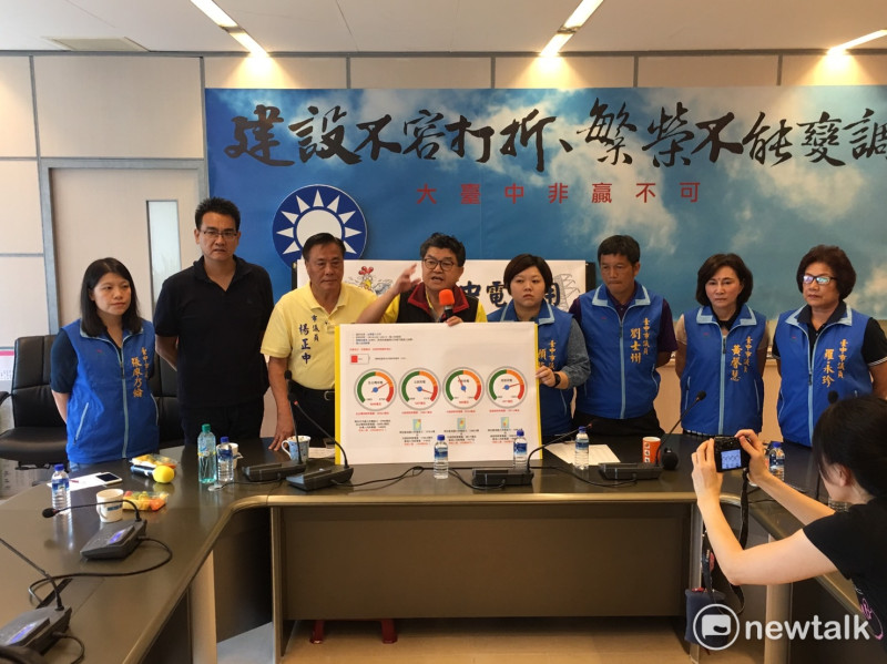台中市議會國民黨團要求台中市政府對大停電一事提出專案報告。 圖:唐復年/攝