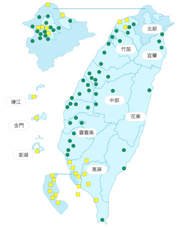 環境部公布各地空氣品質概況。   圖：環境部提供