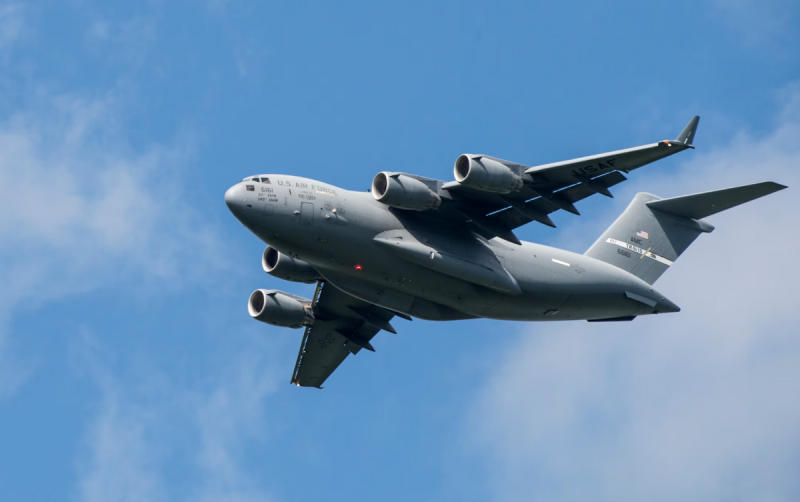 美國空軍C-17戰略運輸機。   圖：翻攝Air Force US