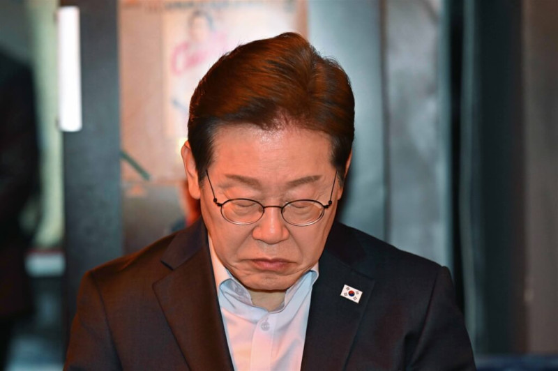 韓國共同民主黨總統候選人李在明。（韓聯社）   