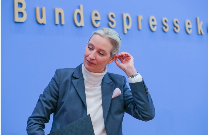 德國選擇黨(AfD)領導人愛麗絲·魏德爾。 圖 : 翻攝自新華網