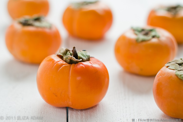 秋意漸濃轉眼間就到了吃柿子的季節！圖為柿子示意圖。   圖：Flickr提供Eliza Adam開放權限